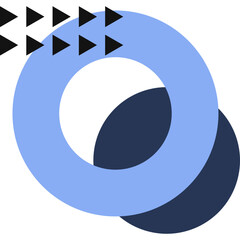 Geometric Circle Memphis Element