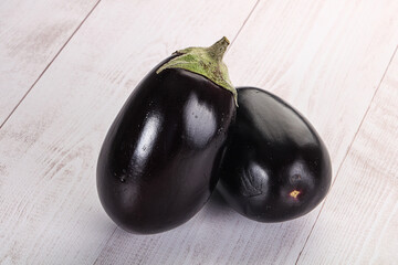 Ripe tasty natural organic eggplant