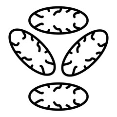  Chia seeds line icon