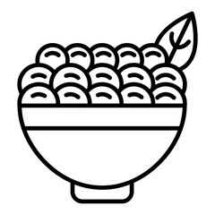   Acai berries line icon