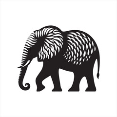 Untamed Elegance: Animals Silhouette Displaying the Grace and Splendor of Wildlife - Animals Illustration - Wildlife Vector
