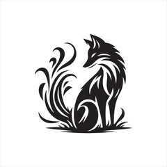 Radiant Rhythms: A Melodic Display of Animals Silhouette Capturing the Radiance of Wildlife - Safari Silhouette - Animals Vector
