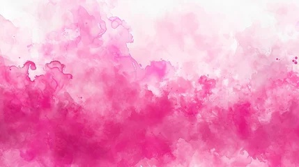 Crédence de cuisine en verre imprimé Roze 幻想的なピンクのカラフルな水彩テクスチャ背景　Generative AI