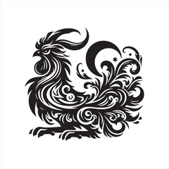 Whispers of the Wild: Animals Silhouette Set Conjuring the Serenity of the Untamed - Animals Illustration - Wildlife Vector
