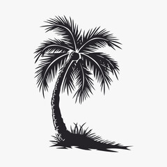 Fototapeta na wymiar Palm tree logo design vector template