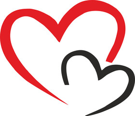 Hearts for Valentine's Day, PNG on a transparent background, high resolution, Valentine's Day, give a heart to your loved one. For creating compositions, cards, prints