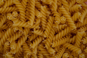 Dense Rotini Pasta Texture for Background Use