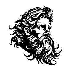 Fototapeta premium Zeus logo design vector template