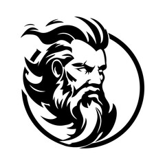 Zeus logo design vector template - obrazy, fototapety, plakaty
