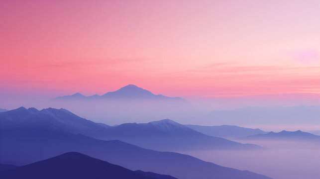 Sunrise in mountains, Himalayan sunrise