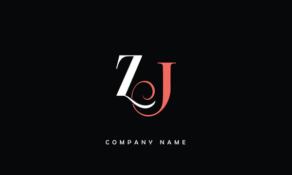 JZ, ZJ, J, Z Abstract Letters Logo Monogram