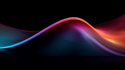 Fototapeta premium Modern digital abstract 3D background, abstract lines background
