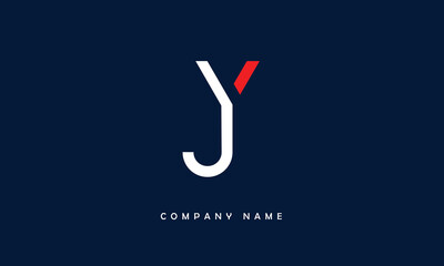 JY, YJ, J, Y Abstract Letters Logo Monogram