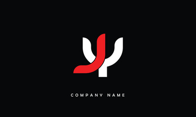 JY, YJ, J, Y Abstract Letters Logo Monogram