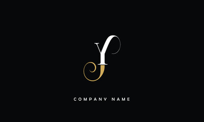 JY, YJ, J, Y Abstract Letters Logo Monogram
