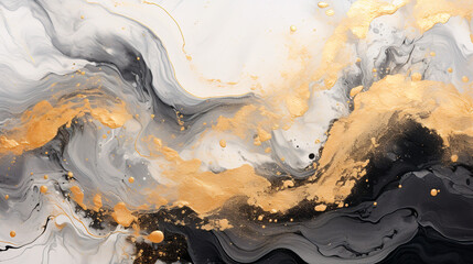 Stunning abstract background, watercolor stains in the style of marble, geode - obrazy, fototapety, plakaty