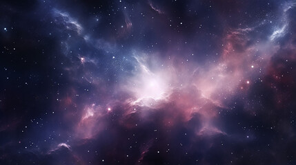 universe infinity space with nebula and star light