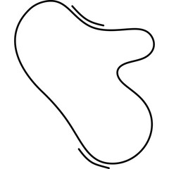 Abstract Blob Line