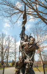 Fototapeta na wymiar Gettysburg National Military Park, American Civil War Battlefield, in Gettysburg, Pennsylvania