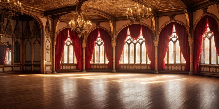 Magic castle ballroom interior