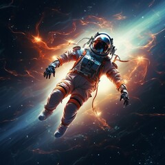 Fototapeta premium astronaut in space