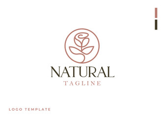 Rose Flower Logo Template. Universal creative premium symbol. Vector illustration. Creative Minimal design template. Symbol for Corporate Business Identity