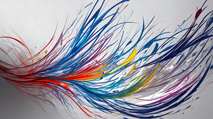 Modern advertising and website illustration with abstract multicolor watercolor gradient paint grunge texture background.