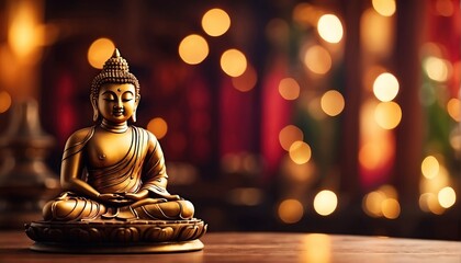 Buddha statue on a temple decoration