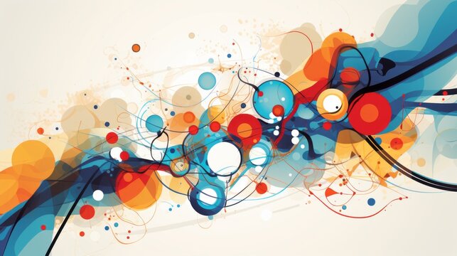 Bursting creativity: vibrant vector composition for energetic and dynamic designs
