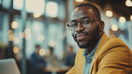 Obraz premium Portrait of African American man 