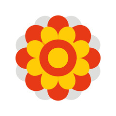 Simple Abstract hand drawn various shapes and doodle Botanical Nature flowers