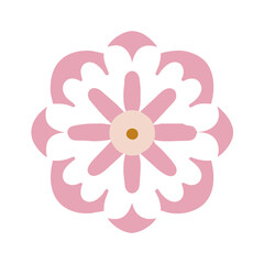 Simple Abstract hand drawn various shapes and doodle Botanical Nature flowers