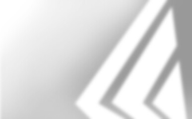 Minimalist Geometric play of light and shadow creating a geometric pattern cut out on transparent background