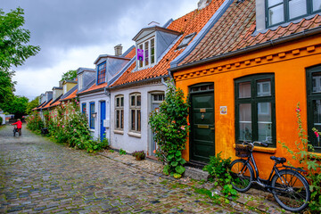 rainbow museum and cityscape in Aarhus, Denmark