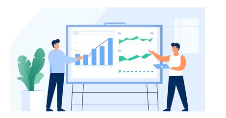 Analytics dashboard showing customer needs and trends, with analysis