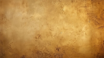 Fototapeta na wymiar A textured wall painted in gold, with a rich patina and surface details suitable for a luxurious background.