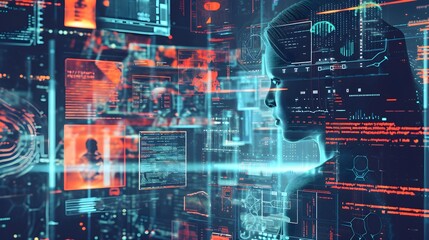 Digital news idea, curated media, curated content, GUI, visual abstraction.