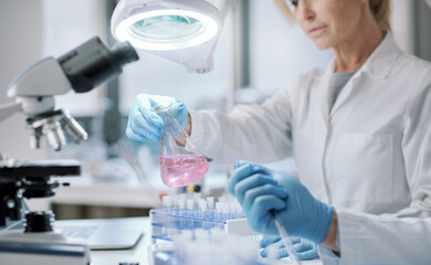 Researcher working in the laboratory
