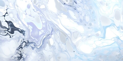 Blue and White Abstract Artwork