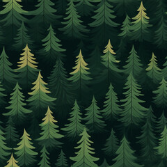 Obraz premium Pine background tile, Generative AI