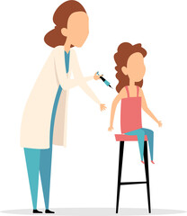 Doctor Giving Immunization Vaccine