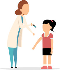 Doctor Giving Immunization Vaccine