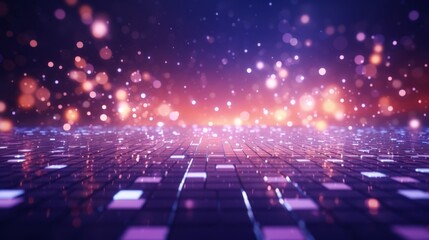 Dynamic Bokeh Particles: Abstract Event, Game Trailers, Cinematic Openers - Digital Technology Concert Background