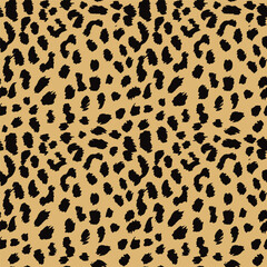 Fototapeta premium Seamless leopard skin texture