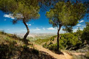 Fototapeta na wymiar El Valle and Carrascoy regional park near Murcia, Spain 