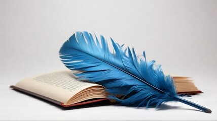 feather and book