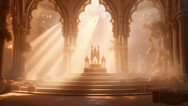 Shrouded Sanctuary The soft glow of incense smoke creates a mystical aura, turning a temple or church into a shrouded sanctuary for prayer and reflection.
