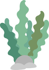 Flat Seawed Illustration