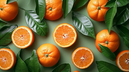 Nature's Candy: Sweet and juicy navel oranges, ready to enjoy - obrazy, fototapety, plakaty