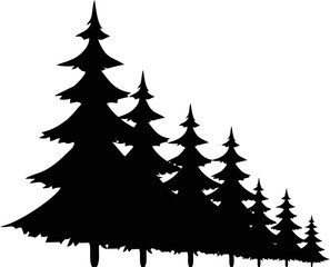 Pine Tree Silhouette
